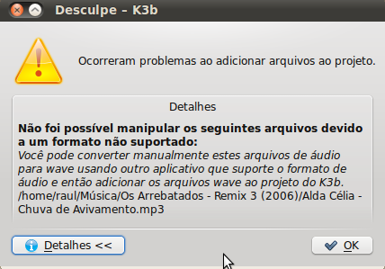 Linux: Problemas para criar CDs de udio a partir de MP3 no K3b no Ubuntu? No mais!